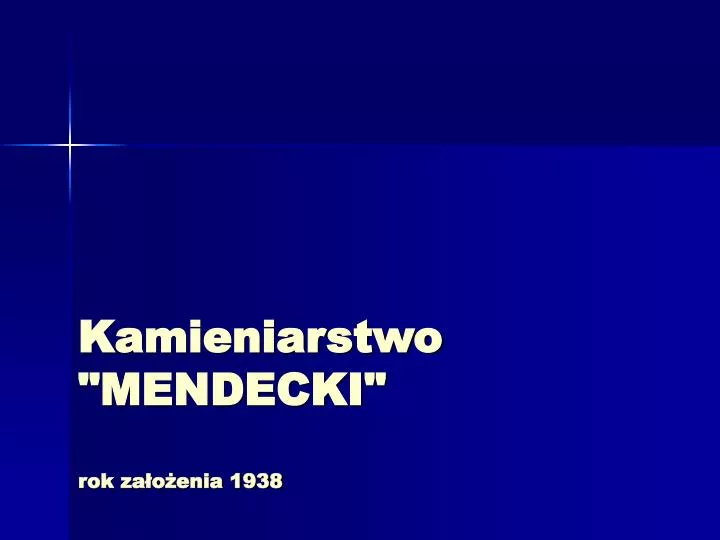 kamieniarstwo mendecki rok za o enia 1938