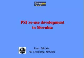 PSI re-use development in Slovakia