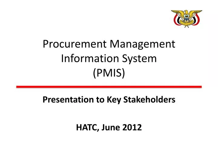 procurement management information system pmis