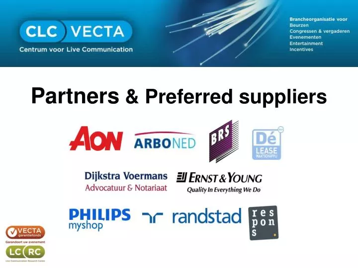 partners preferred suppliers