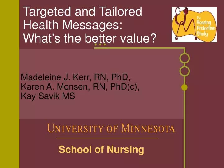 targeted and tailored health messages what s the better value