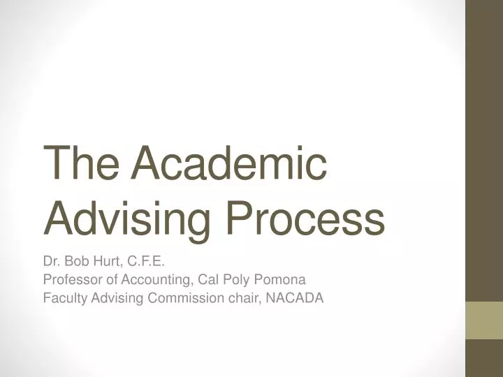 the academic advising process