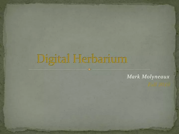 digital herbarium