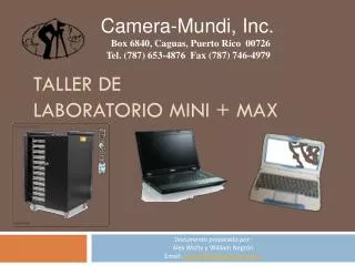 taller de laboratorio mini max