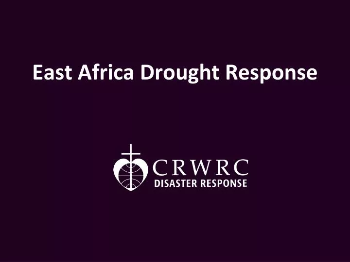 east africa drought response