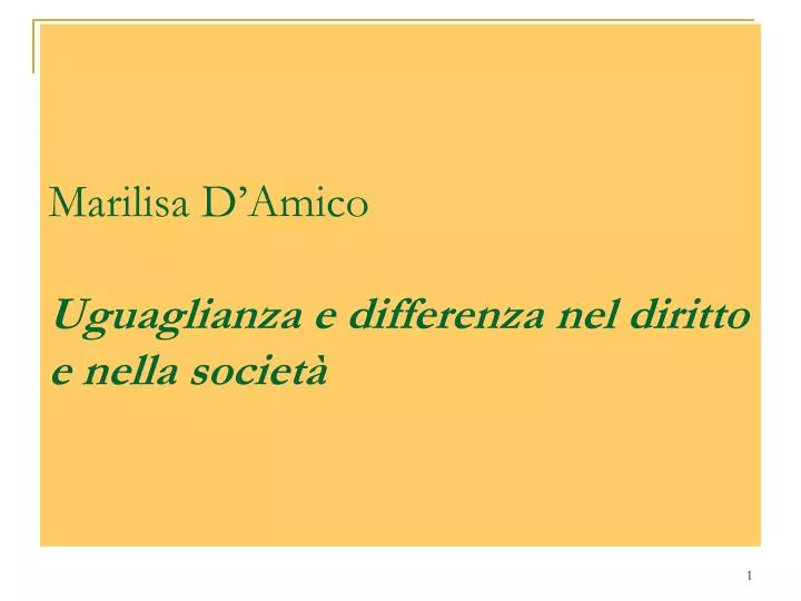 marilisa d amico uguaglianza e differenza nel diritto e nella societ