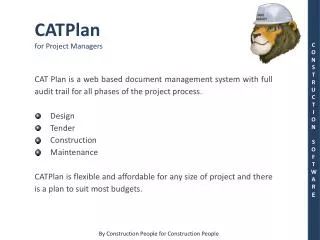 CATPlan for Project Managers