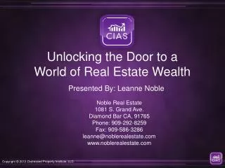Unlocking the Door to a World of Real Estate Wealth