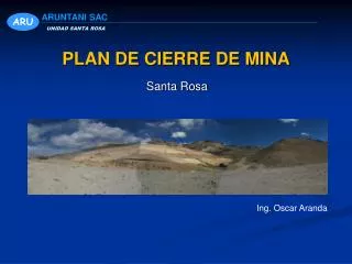 plan de cierre de mina