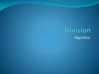 Division