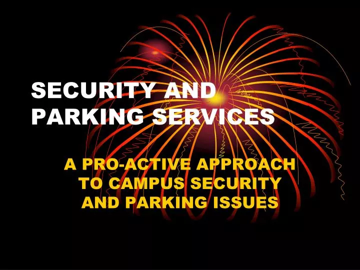 security and parking services