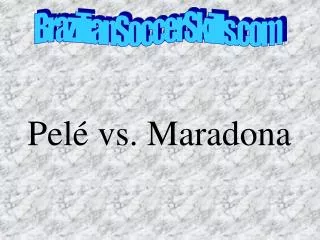 pel vs maradona