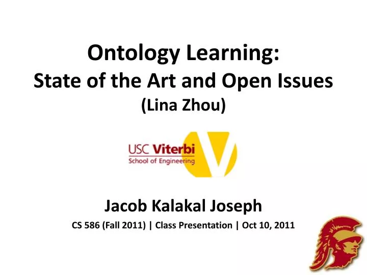 ontology learning state of the art and open issues lina zhou
