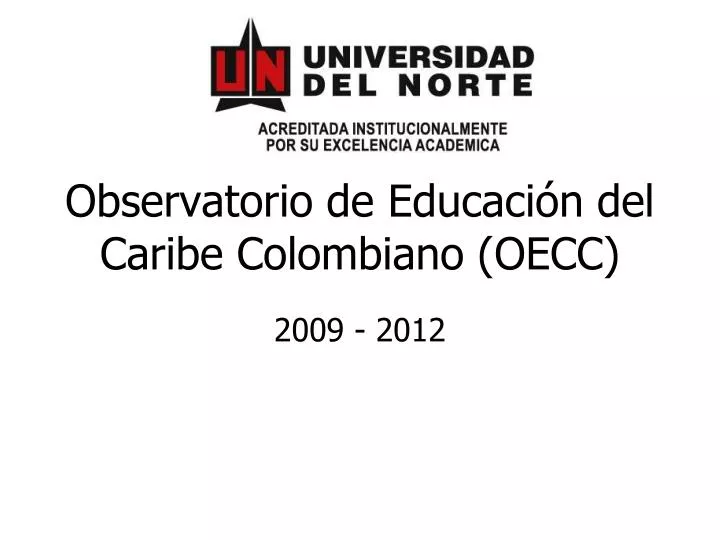 observatorio de educaci n del caribe colombiano oecc