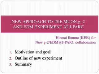 NEW APPROACH TO THE MUON g ? 2 AND EDM EXPERIMENT AT J-PARC