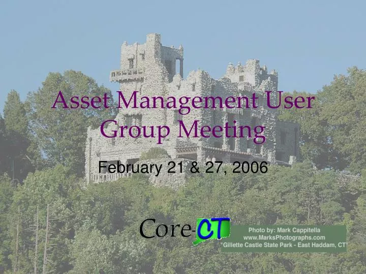 asset management user group meeting
