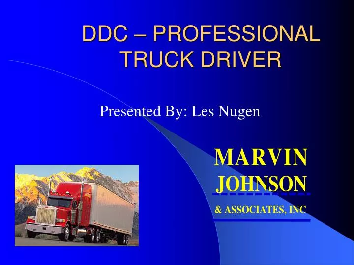 ddc professional truck driver