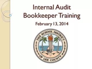 Internal Audit Bookkeeper Training