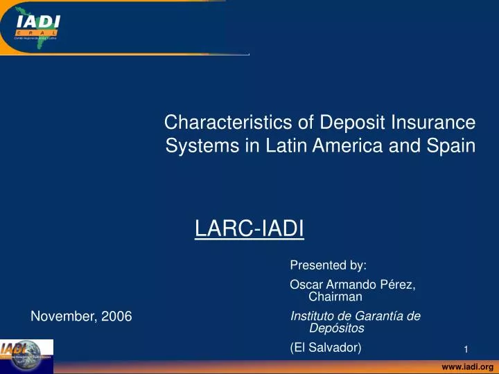 characteristics of deposit insurance systems in latin america and spain