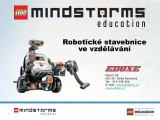 robotick stavebnice ve vzd l v n