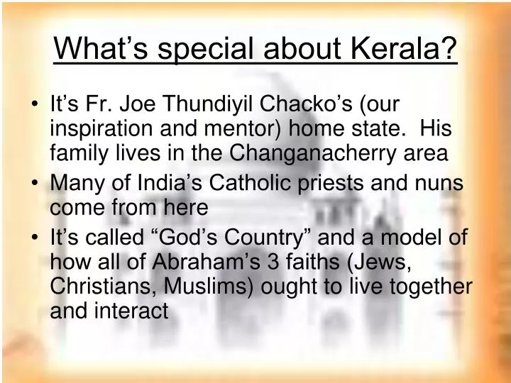what s special about kerala