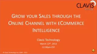 Grow your Sales through the Online Channel with eCommerce Intelligence