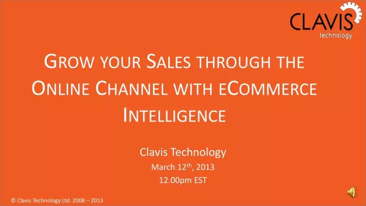 grow your sales through the online channel with ecommerce intelligence