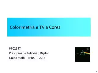 colorimetria e tv a cores