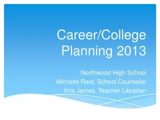 Career/College Planning 2013