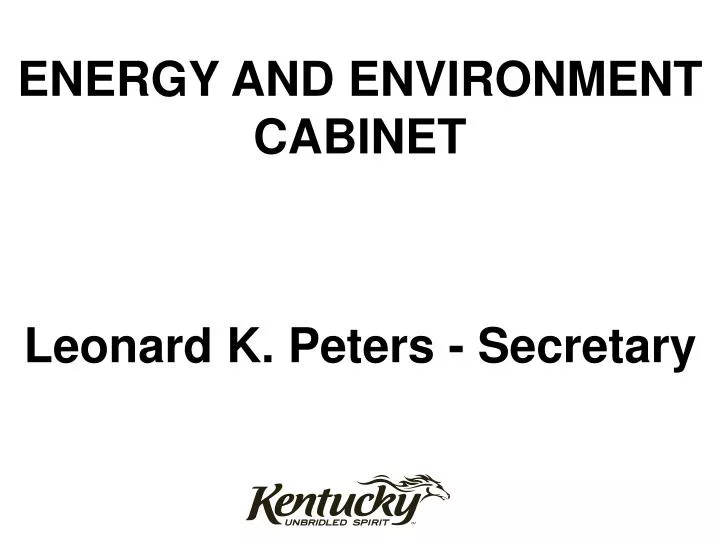 energy and environment cabinet