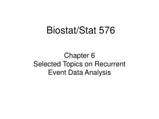 Biostat/Stat 576