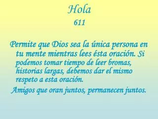 hola 611