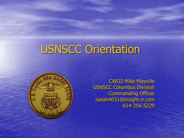 usnscc orientation