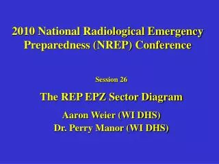 2010 National Radiological Emergency Preparedness (NREP) Conference
