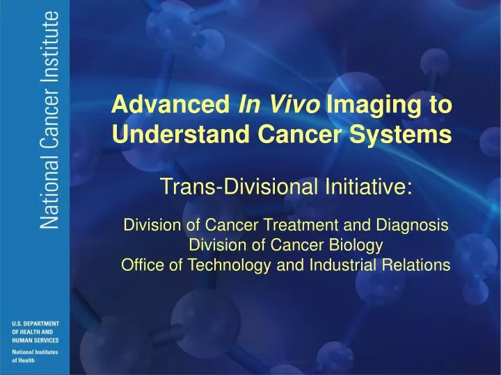 advanced in vivo imaging to understand cancer systems