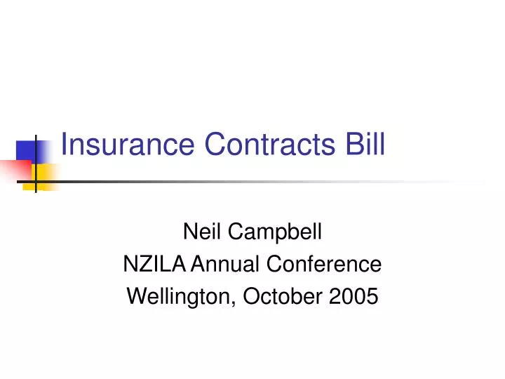 insurance contracts bill