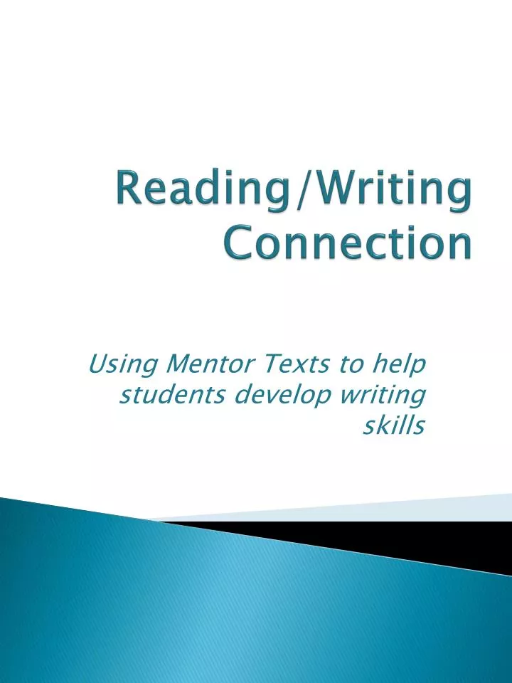 reading writing connection