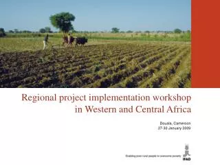 Regional project implementation workshop in Western and Central Africa