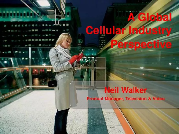 neil walker product manager television video