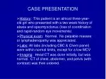patient case presentation definition