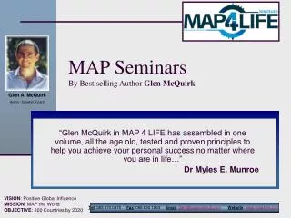 MAP Seminars By Best selling Author Glen McQuirk