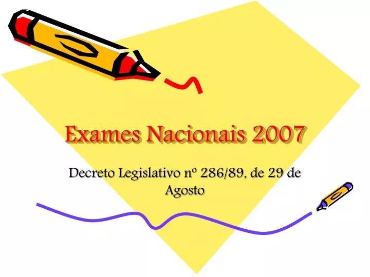 exames nacionais 2007