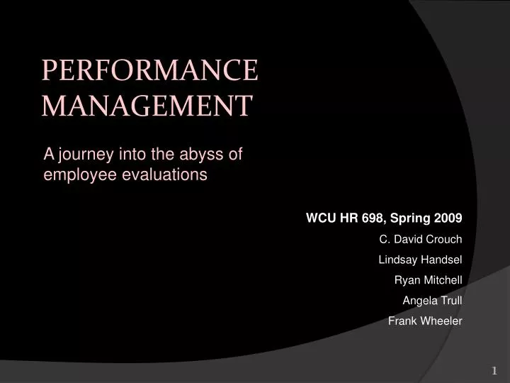 performance management