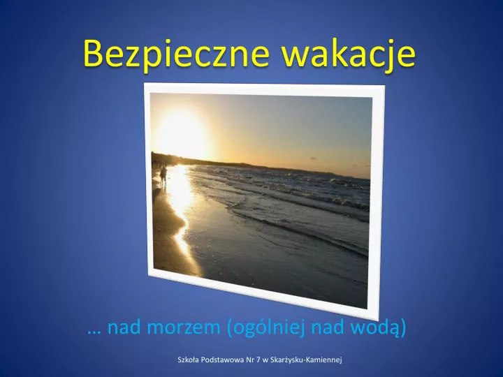 bezpieczne wakacje