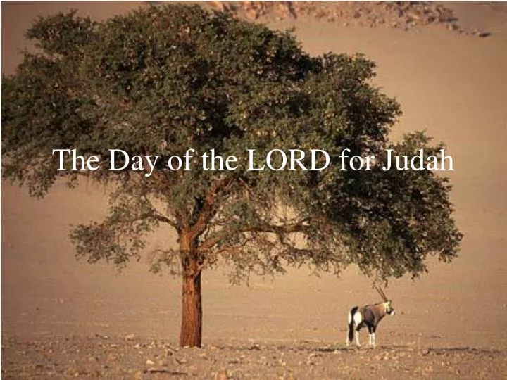 the day of the lord for judah