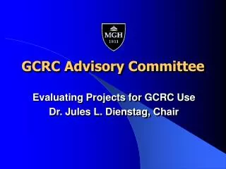 GCRC Advisory Committee