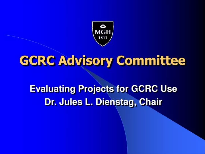 gcrc advisory committee