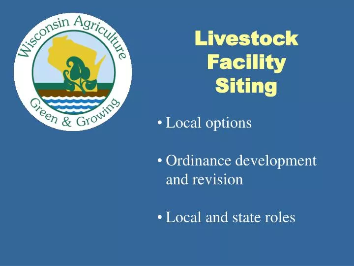 livestock facility siting