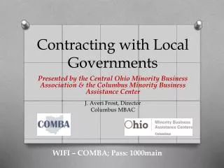 Contracting with Local Governments