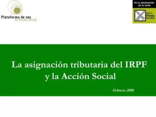 la asignaci n tributaria del irpf y la acci n social